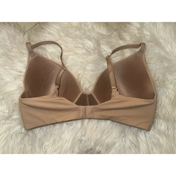 Victorias Secret T-Shirt Lightly Lined Wireless Bra Womens 32D Beige - Picture 4 of 7